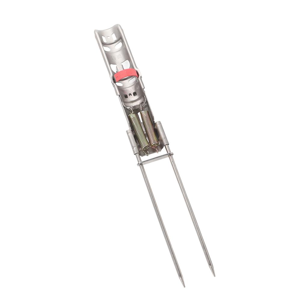 Портативный кронштейн для удочки, практичный двойной пружинный металлический держатель для удочки, аксессуар-подставка