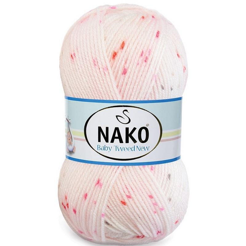 Трикотажная пряжа Nako Baby Tweed New Premium, 4 шара, 230 метров (100гр)-Мяч для ручного вязания - Разноцветный - Хобби - Акриловый жилет премиум-класса - Шарф - Шапочка - Пинетки - Сделай сам