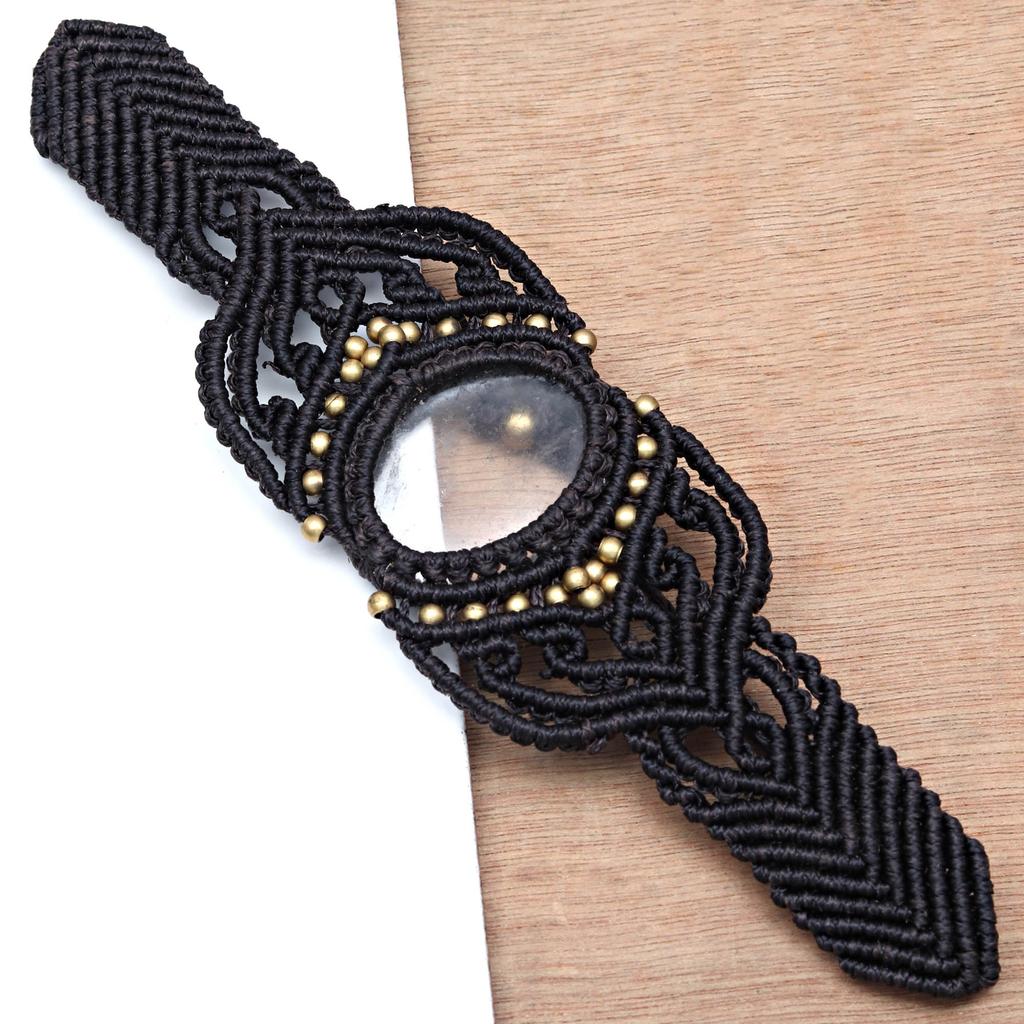 Нить макраме Драгоценный камень Ручная работа Ювелирные изделия 8-10'' Браслет из яшмы «Дикая лошадь»