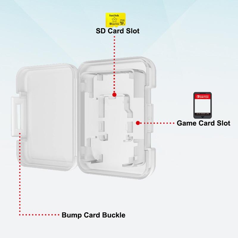Мини портативная карманная коробка для игровых карт Micro SD TF Card Storage Display Box Holder Для серии Nintendo Switch Защитная крышка