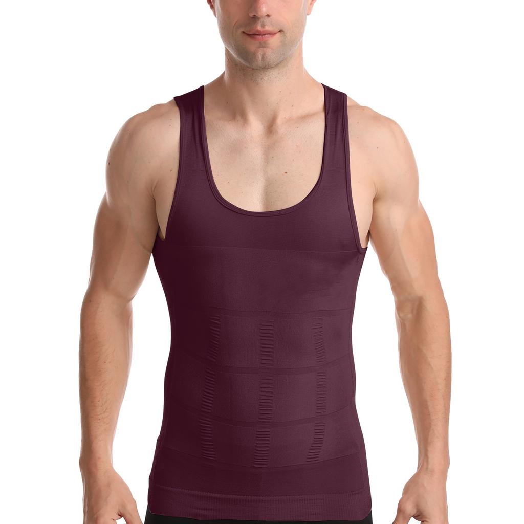 Мужская компрессионная рубашка для похудения, корректирующее белье, майка
