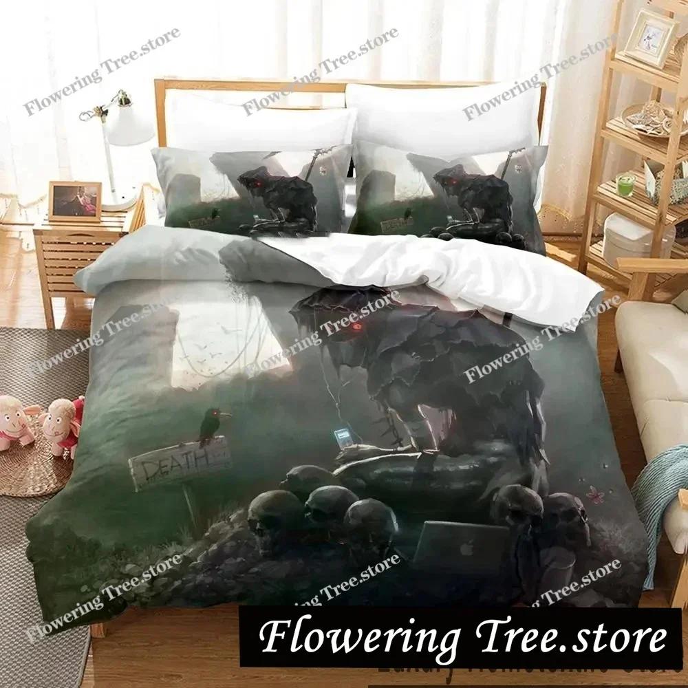 3D Print Dark Grim Reaper  Bedding Set Boys Girls Twin Queen King Size Duvet Cover Pillowcase Bed boys Adult Home Textileextile0