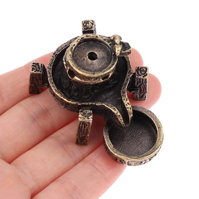 Антикварная курильница с обратным потоком, латунная подставка для благовоний, домашний декор для дзен-водопада, украшения для офиса, йоги, чайного домика