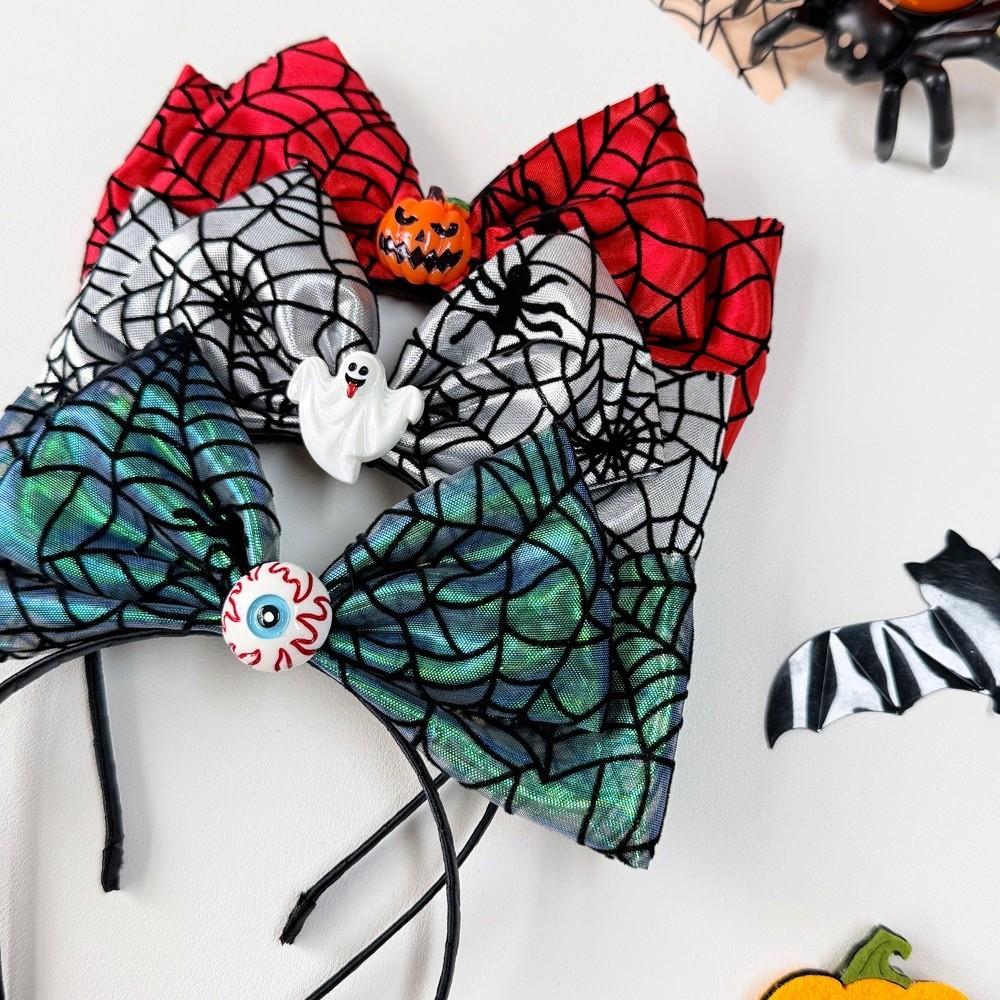 Bowknot Shape Halloween Pumpkin Headband Ghost Festival Headpiece Carnival Events