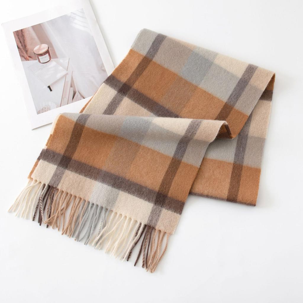 Wool Scarf, Winter Luxury, British Simple Shawl, Versatile, Male and Female Couples, Warm Neck