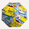Pom Pom Purin Sanrio Automatic Open/CloseCartoon Umbrella-CuteUmbrella with Cute Design, Portable 3-Fold Compact Umbrella for Men & Women, Valentine's