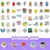 100 Pack Waterproof Vinyl Balloon Stickers - For Guitars, Skateboards, Bikes, Cars, Teens, Adults
