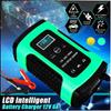 12V 6A Newest Professional Car Battery Charger LCD Display Intelligent Car Motorcycle Jump Starter Emergency Charger