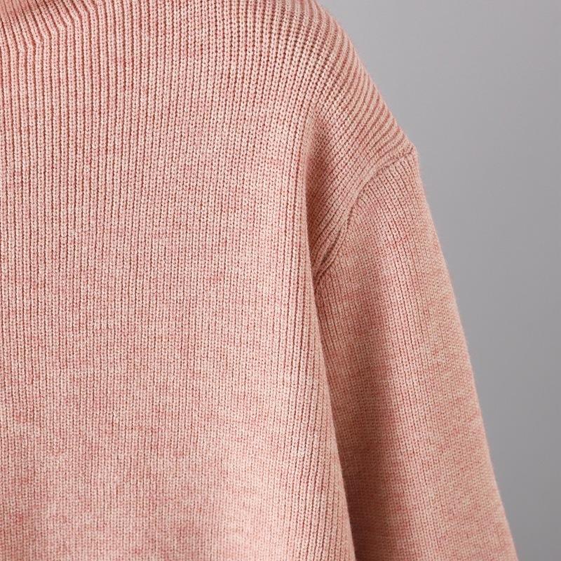 Вязаный свитер с воротником-стойкой и воротником-стойкой, женский осенне-зимний теплый комплект для снижения возраста, повседневные широкие брюки, комплект из двух предметов