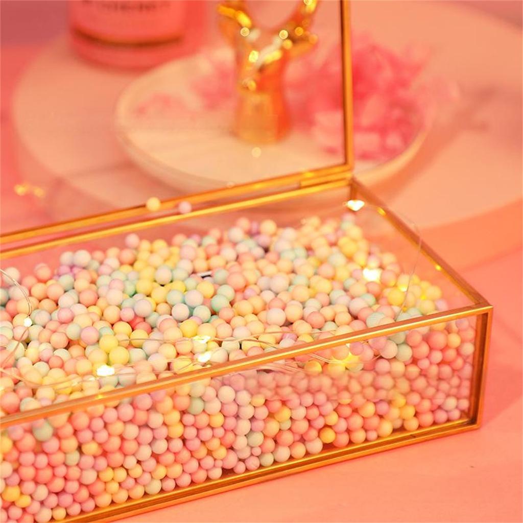 Colorful Foam Beads Pellets Multi Color Foam Balls Polystyrene Styrofoam Filler Bubble Ball Wedding Party Decoration