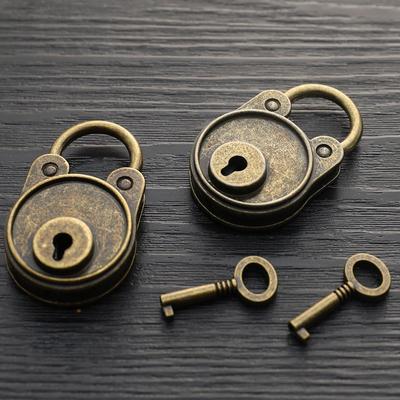 Винтажный навесной замок, замок в старом стиле, замок для ноутбука, багажа, антикварный навесной замок с бронзовым покрытием