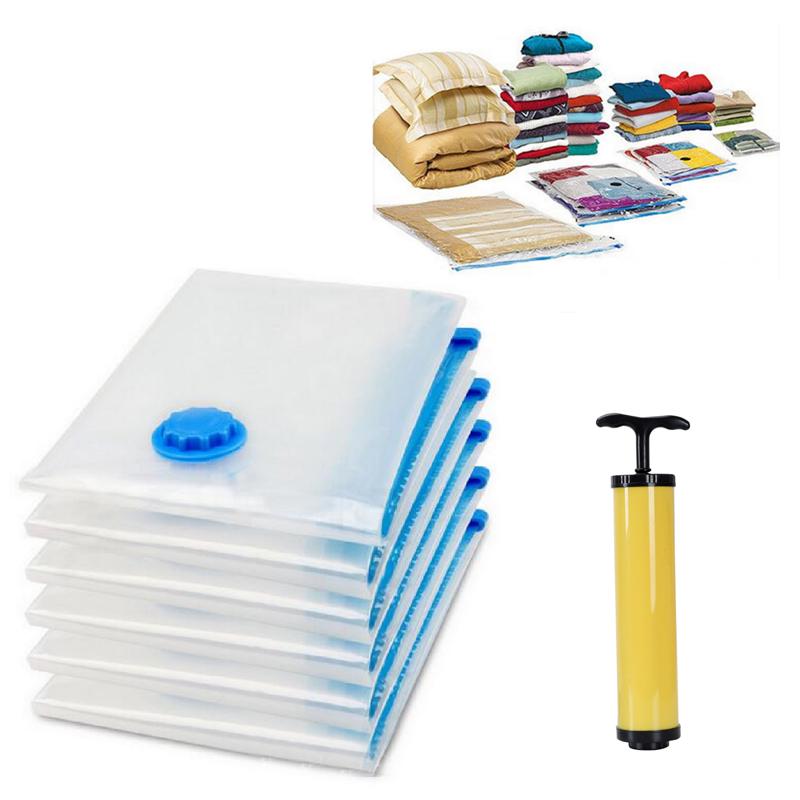 Прозрачный органайзер BagPump вакуумные пакеты для хранения герметичные практичные универсальные сжатые компактные Экономия 9 размеров вручную изготовленные вручную