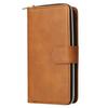 For iPhone 15 Pro Cases 9 Card Slots PU Leather Wallet Zippered Phone Stand Cover