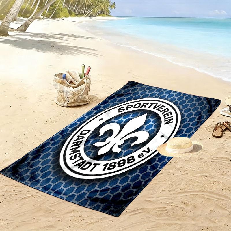 Darmstadt Spirit Print Beach Towel, Large Soft Quick Dry Towel for Beach Camping Swimming