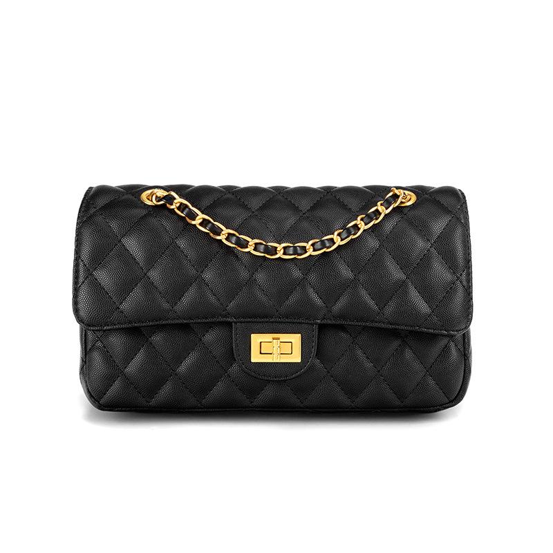 Сумка под мышкой на цепочке с бриллиантами и икрой  Новый стиль для поездок на работу и свиданий Женская сумка  Модная и универсальная сумка кроссбоди на одном плече