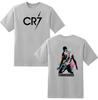 Криштиану Роналду Манчестер Юнайтед Винтажный Фотоколлаж Графическая Футболка, Унисекс Оверсайз 90-х Хип-Хоп Уличная Одежда, Подарок для Футбольного Фаната
