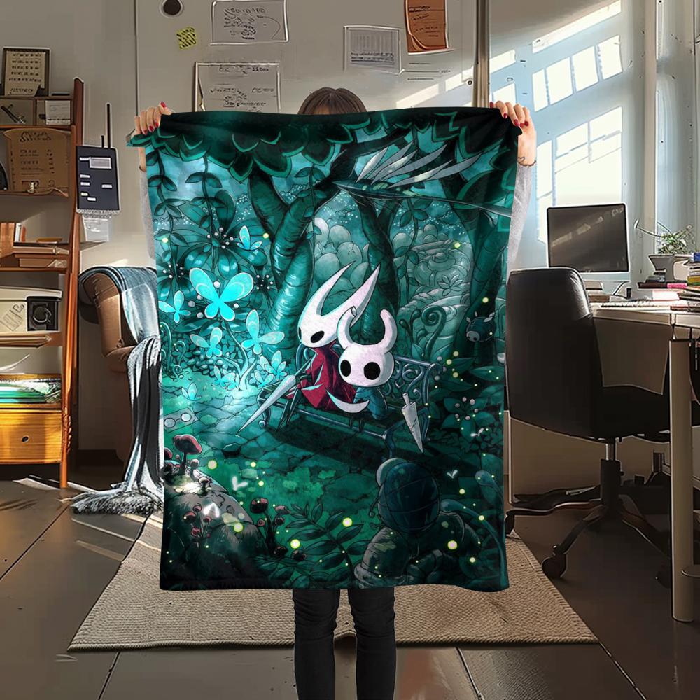 Hollow Knight Print Flannel Blanket, High quality Comfortable for All Seasons, Home Decor, Warmth and Comfort, Perfect for Christmas Gifts43