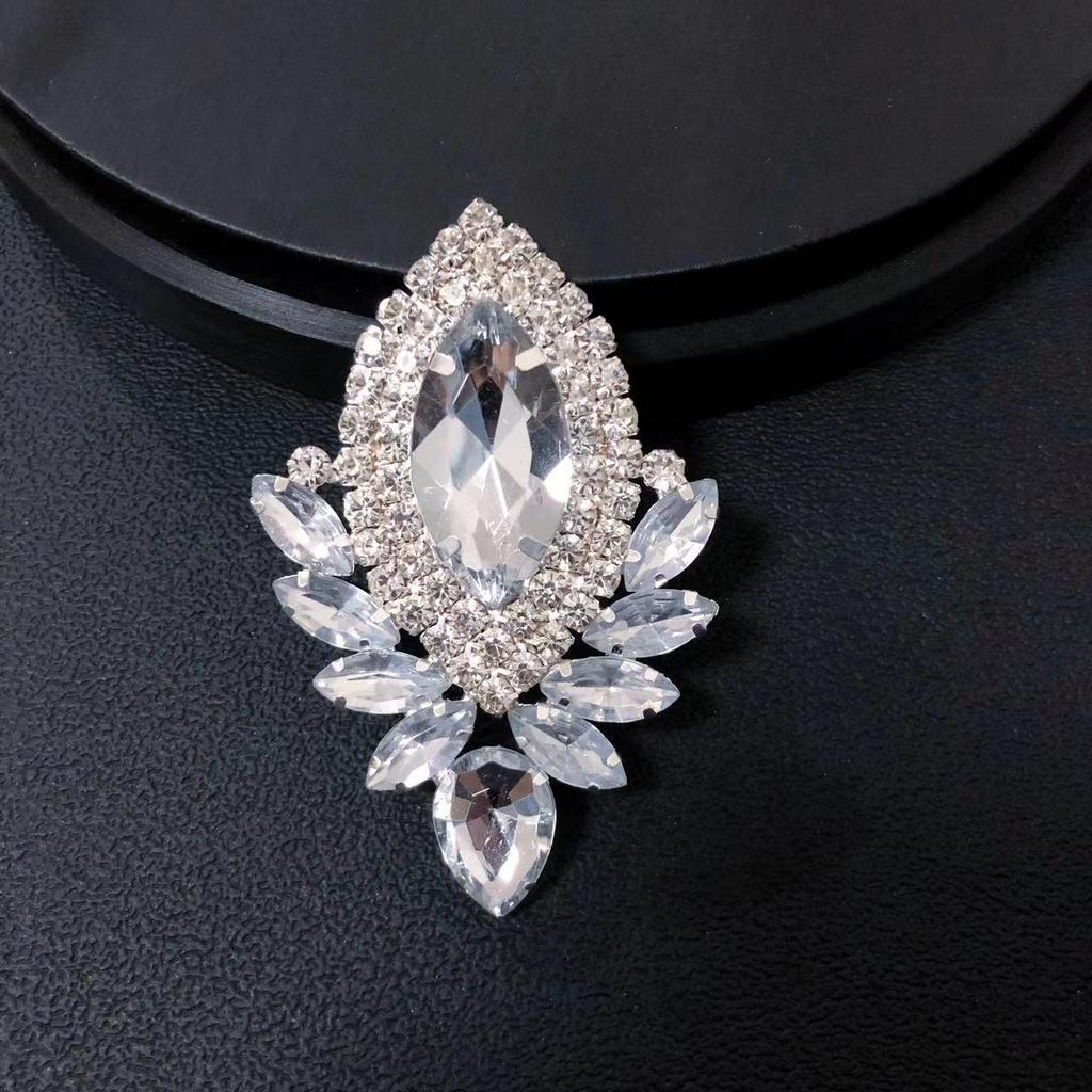 Изысканное кольцо с каплевидным стразом - Модный европейский и американский аксессуар для банкетной вечеринки