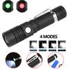 Мощные светодиодные фонарики с масштабируемым фонариком для кемпинга и светодиодными лампами T6, водонепроницаемые 4 режима освещения, многофункциональное зарядное устройство USB