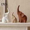 Modern Animal Statues for Living Room 3Pcs/Set Elephant Family Statues, Cute Parents Kid Ornament, Good Minimalist Home Accessories Luck Sculptures