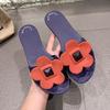 Female Internet Celebrity Korean Version of Casual Non-slip Cool Slippers Versatile Flat Bottom One-word Fashion Sandals Women 2025 New Summer