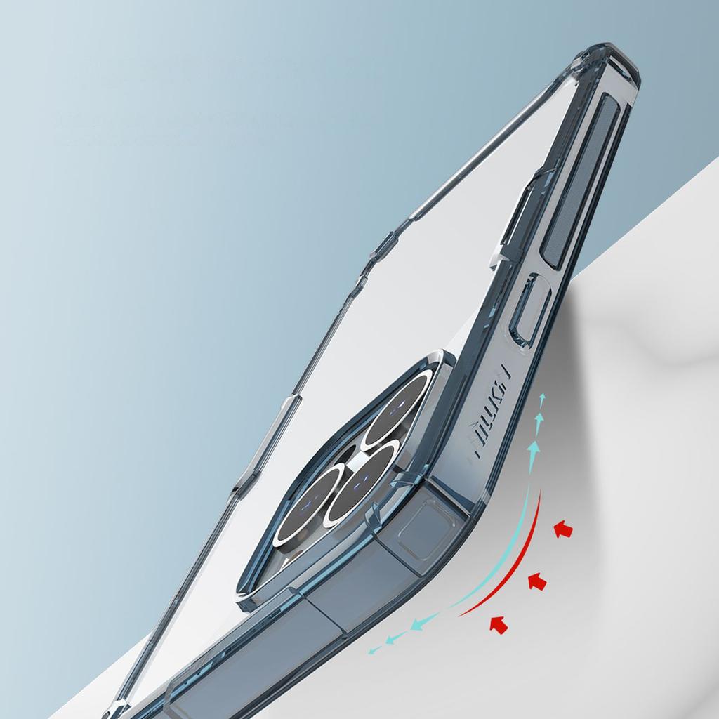 Nillkin Nature Pro Rugged Case for iPhone 14 Pro - Blue Protective Cover