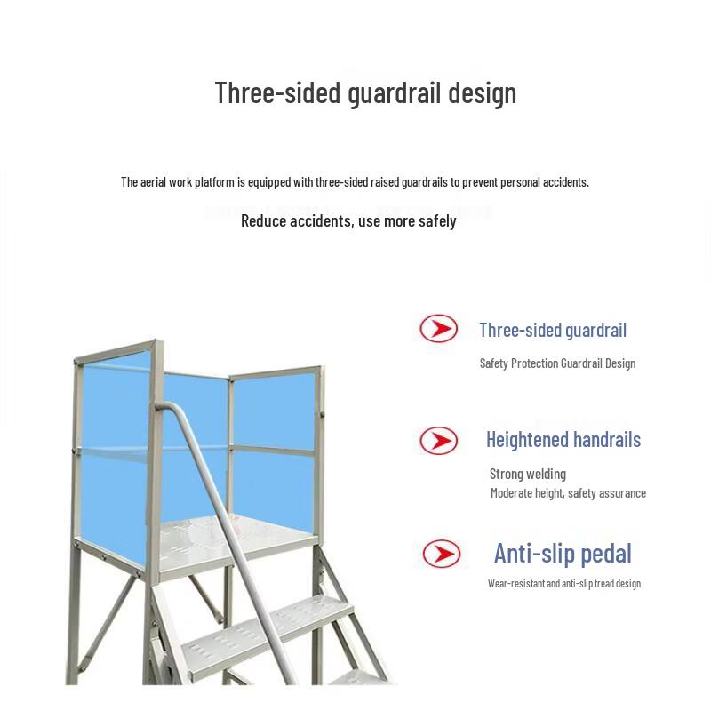 Thickened Mobile Platform Step Ladder