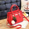 Female PU Leather Bags with Top Handle Double Layer Shoulder Bag Large Capacity Hairdresser Crossbody Bag