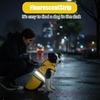 Dog Poncho, Rain Jacket for Dogs Waterproof, Reflective Safety Dog Raincoat, Yellow M Size, Polyester Material