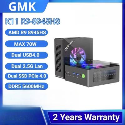 Игровой мини-ПК GMKtec K11 AMD Ryzen 9 8945HS Windows 11 Pro Radeon 780M DDR5 5600MHz 32GB 1TB SSD WIFI6 BT5.2