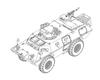 Trumpeter 1/72 M706 Commando Armored Car (Improved Type) Plastic Model Kit 07440 (Combat Vehicle)