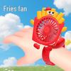 Portable Cartoon Hamburger French Fries Cooling Fan