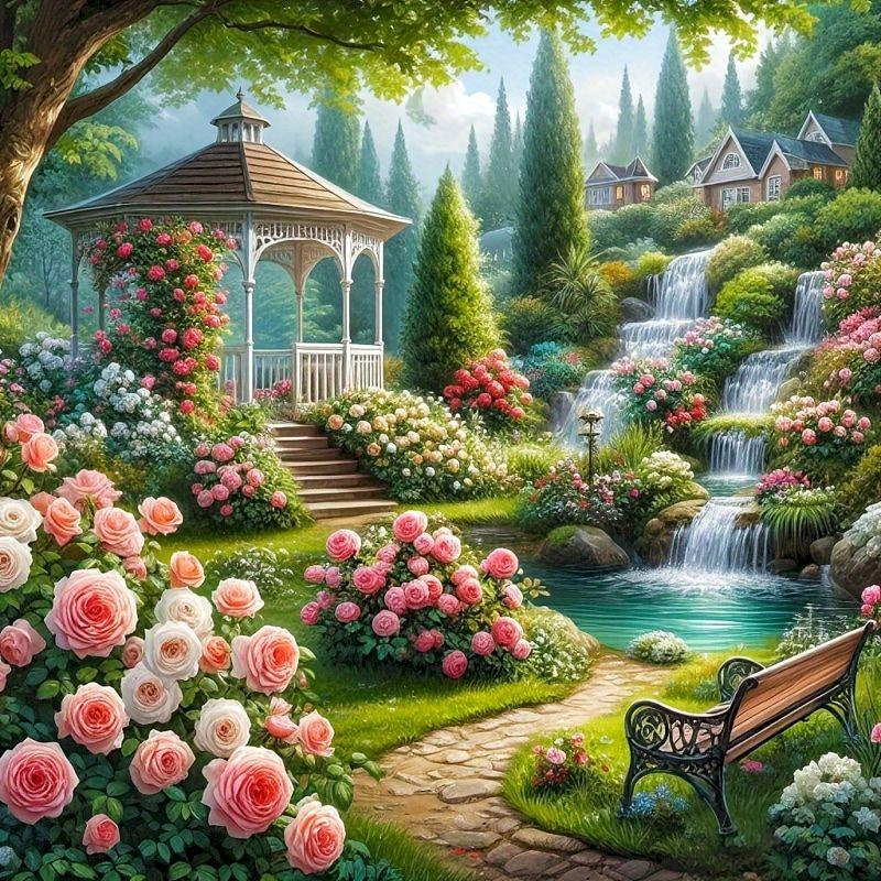 Diamond Diamond Painting 5d Flower Mosaic Landscape Full Square Embroidery Picture Rhinestones Home Decor