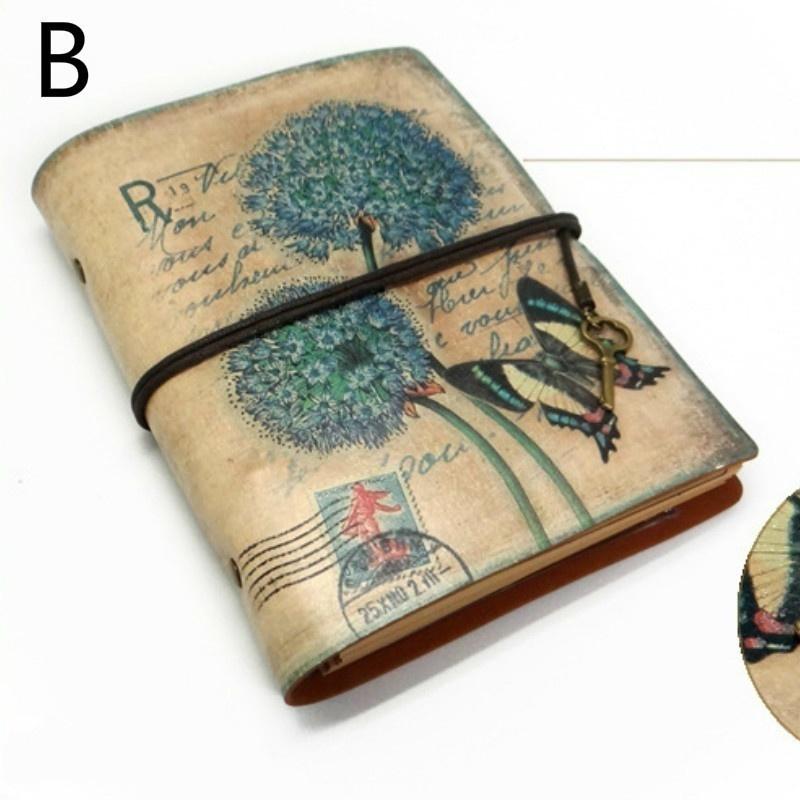 Винтажный канцелярский блокнот из искусственной кожи, креативный планировщик из крафт-бумаги, альбом для рисования, ежедневник, блокнот