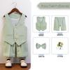 Boy's British Summer Tuxedo Vest Set for Events