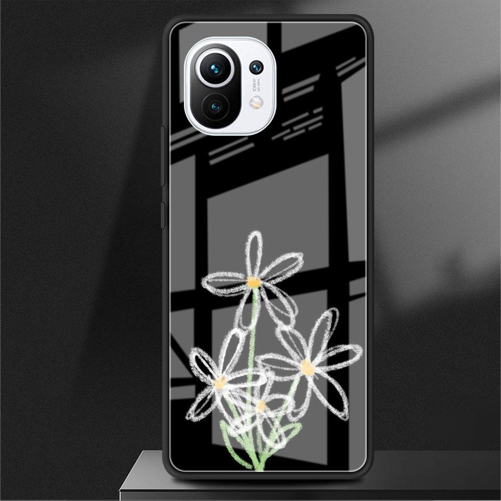 Moon Astronaut Glass Case For Xiaomi Poco X3 NFC 11 Lite 11T F3 M3 For Redmi Note 11 10 9 8 Pro 10S 9S 9A 9C Phone Cover