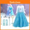Платье принцессы Эльзы для девочек, костюм на Хэллоуин, детское сказочное платье