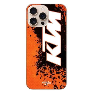 Чехол - KTM - Iphone 16 Pro - Мягкий - Оранжевый - Матовый