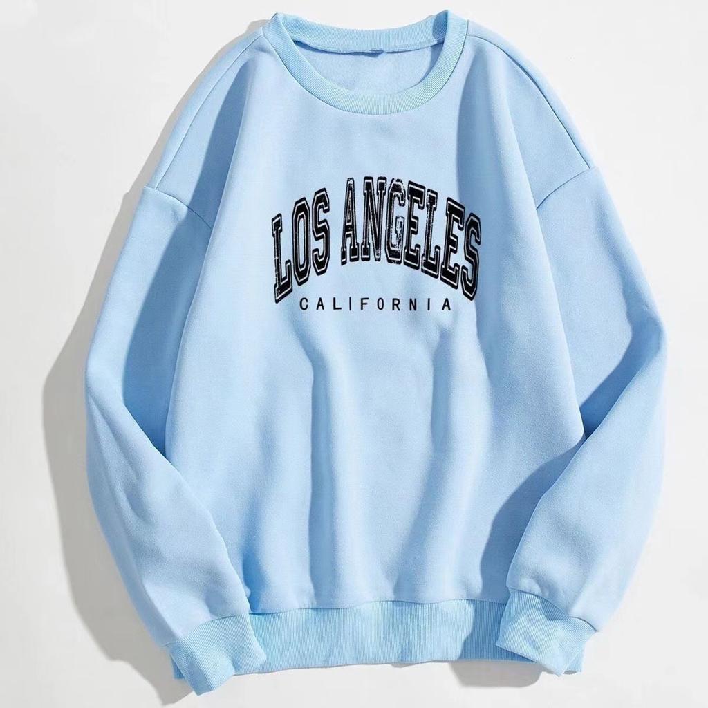 Уличные трендовые женские пуловеры Лос-Анджелес, Калифорния, толстовки с принтом букв, теплая флисовая толстовка с круглым вырезом, мягкая женская одежда