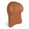 Luxury Car Neck Pillow Set Leather Embroidered Waist Backrest Lumbar Support Cushion Auto Seat Travel Headrest Pillow For