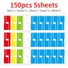 5 листов, красочная этикетка для кабеля, наклейка A4, водонепроницаемая самоклеящаяся идентификационная бирка, этикетки, инструменты для маркировки, волоконно-оптический финишер
