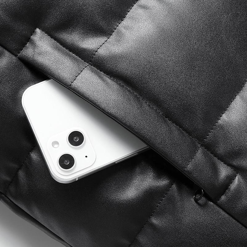 Мужская зимняя повседневная утолщенная куртка, ветрозащитное дышащее теплое пальто, однотонная мужская куртка большого размера с длинными рукавами на молнии