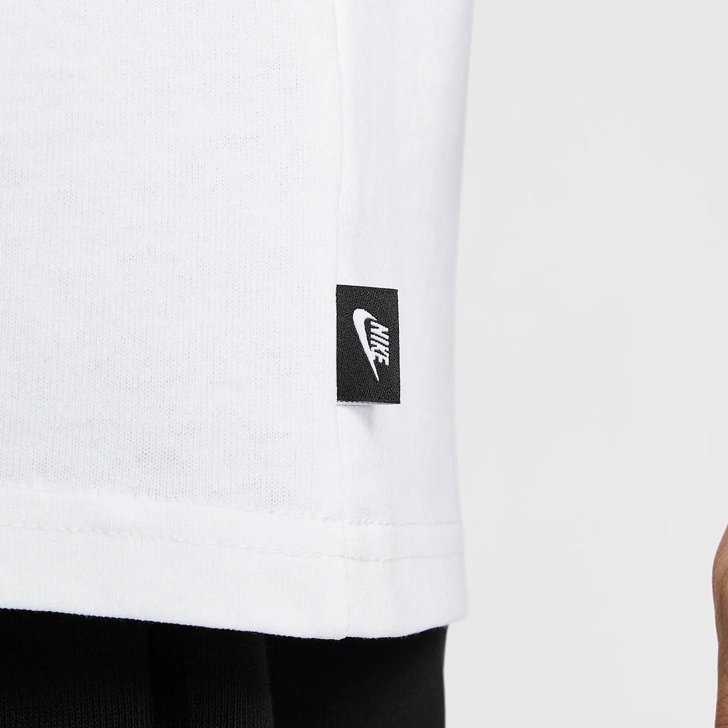 Nike Спортивная одежда Essentials Премиальная Удобная Модная Повседневная Универсальная Дышащая Карманная Футболка с длинным рукавом Мужские топы Белый DR7930-101