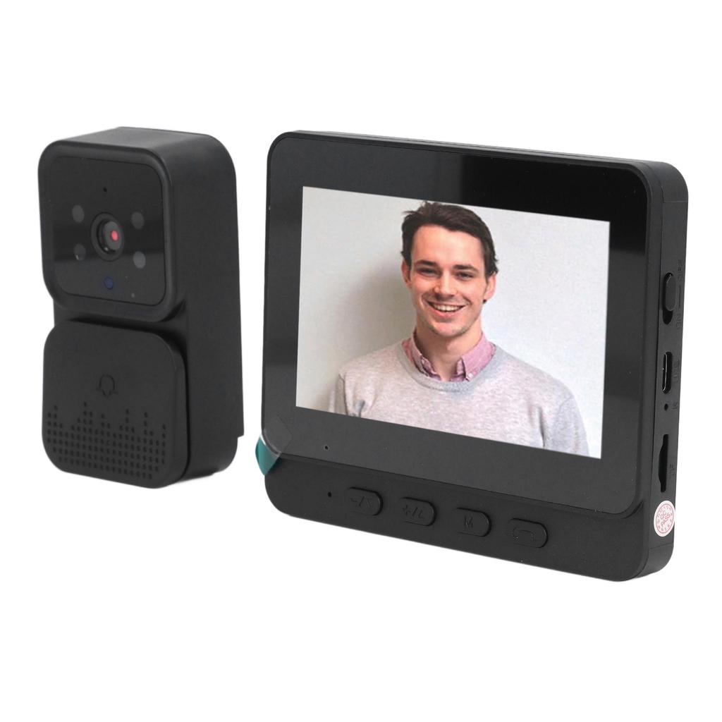 Беспроводной видеодомофон 4.3in стабильное соединение 2-сторонний домофон WiFi видеодомофон для дома в помещении