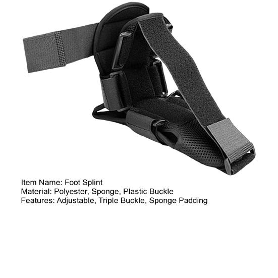 Подошвенный фасциит, ночная шина, регулируемая губчатая подкладка для женщин и мужчин, поддержка свода лодыжки, эластичный ботинок, облегчение тендинита, бандаж для сна для ног