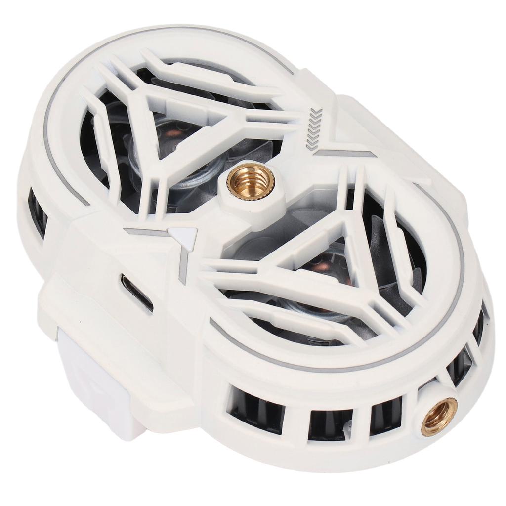 Semiconductor Phone Cooler Dual Core Dual Type C 3 Gears Ultra Quiet Cell Phone Radiator Cooling Fan with RGB Lights