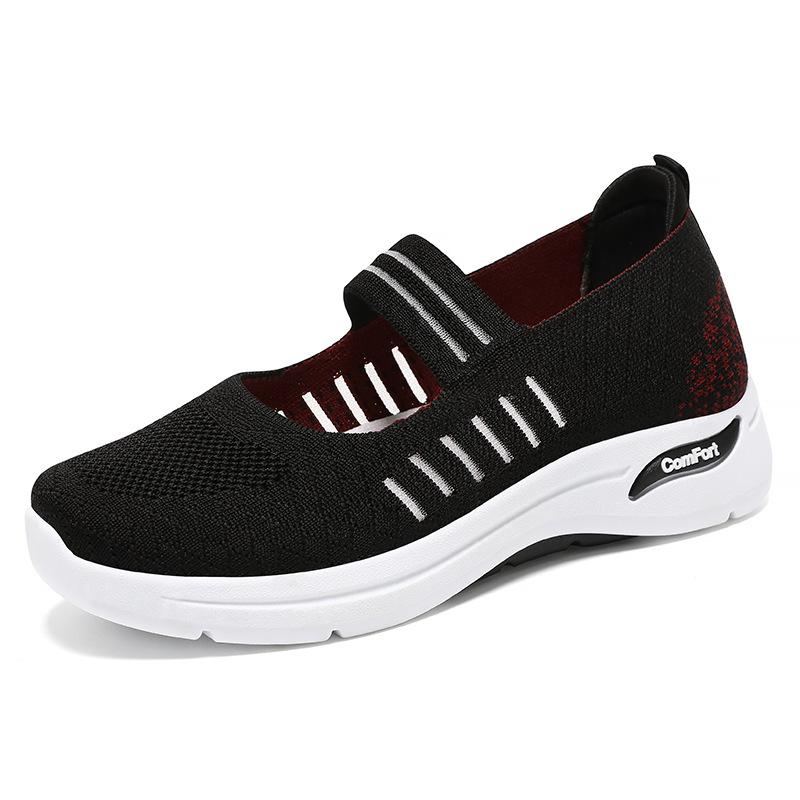 Мода 2024 года, новые сетчатые туфли Мэри Джейн на платформе, белые полосатые кроссовки, женские лоферы, кроссовки, летние дышащие трикотажные балетки