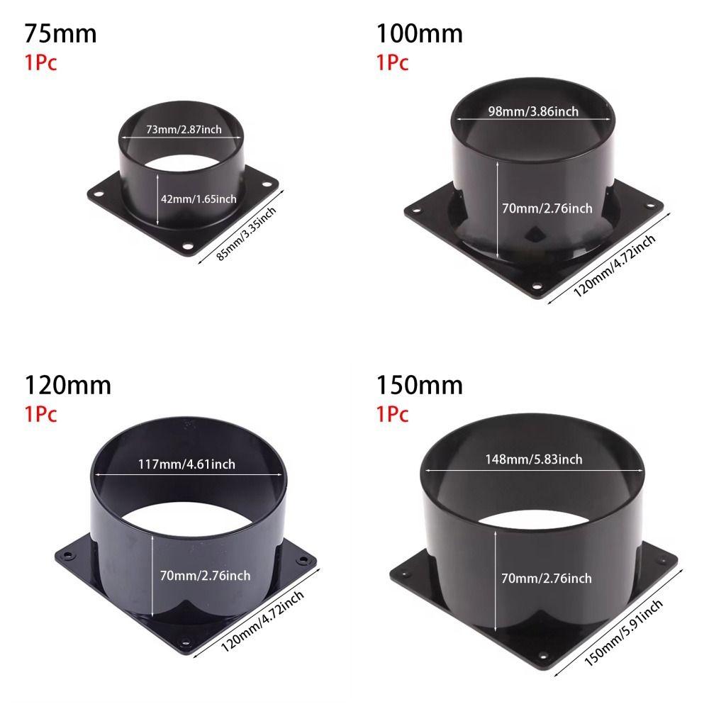 1 шт. 75/100/120/150 мм фланец для подключения воздуховода и воздуховыпускного отверстия для подключения вентиляци