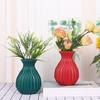 Пластиковая ваза для цветов, минималистичный современный держатель для цветочных растений, контейнер для домашнего офиса, гостиной, стола, центральный элемент, декоративная ваза, орнамент
