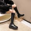 But Knee Boots Women's Autumn 2025 New Thick-soled Versatile High Boots Small Daily Knight British